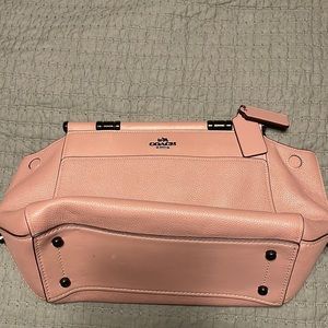 Mauve/pink Coach satchel